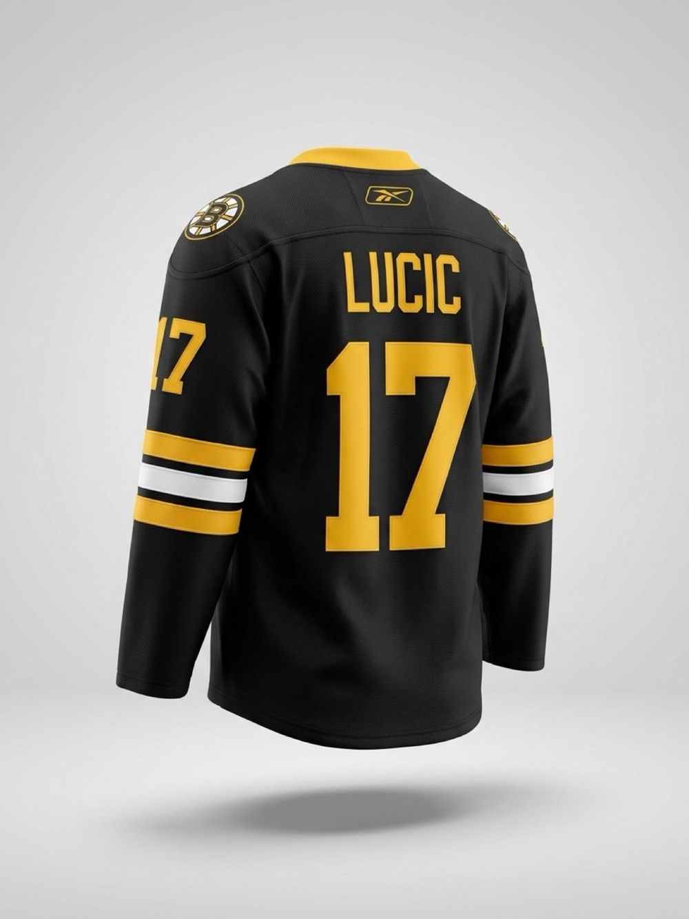Reebok Boston Bruins Black and Gold Lucic #17 NHL Jersey #nhl #bostonbruins